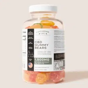 Cannabidiol Life Pure CBD Gummy Bears - 1500mg of Hemp Extract Per Bottle - 25mg Per Serving