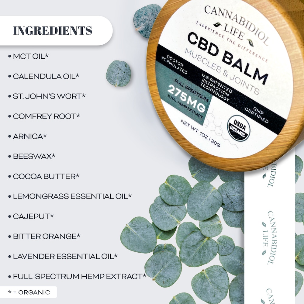cbd balm high quality organic ingredients list