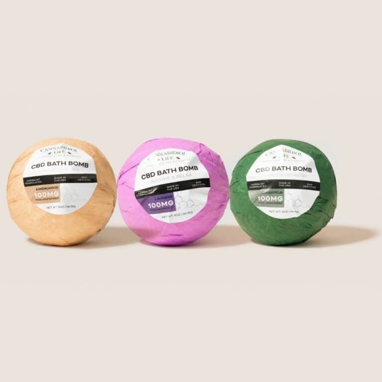 Cannabidiol Life CBD Bath Bombs - 100mg of Total Hemp Extract