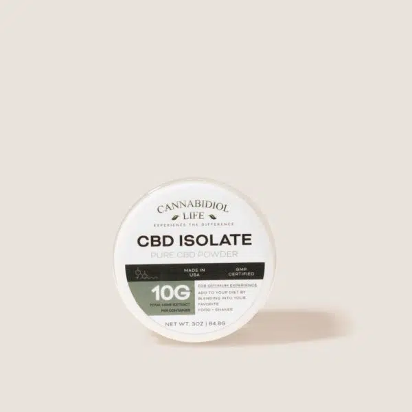 Cannabidiol Life Pure Cbd Isolate - 10G Of Total Hemp Extract Per Container