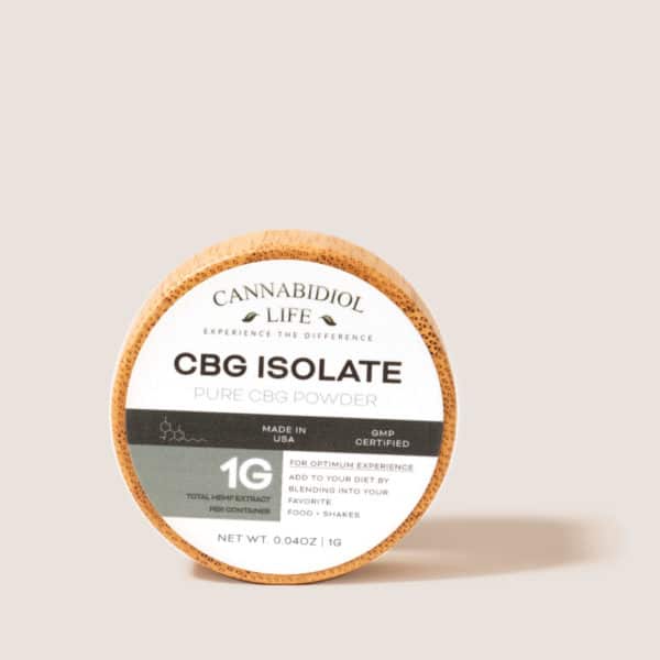 Cannabidiol Life Pure Cbg Isolate Powder - 1G Of Total Hemp Extract Per Container