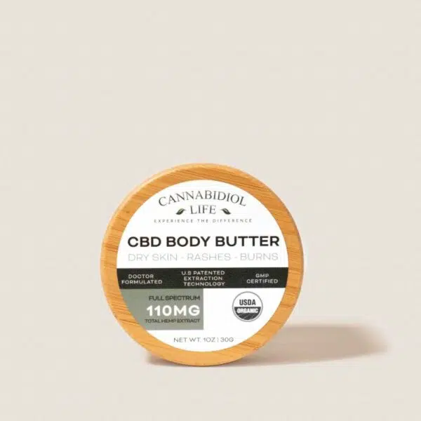 Cannabidiol Life Cbd Body Butter For Dry Skin, Rashes &Amp; Burns - 110Mg Of Total Hemp Extract