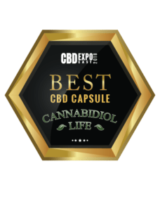 CBD Expo apresenta Cannabidiol Life o prêmio de 'Melhores Cápsulas de CBD'.