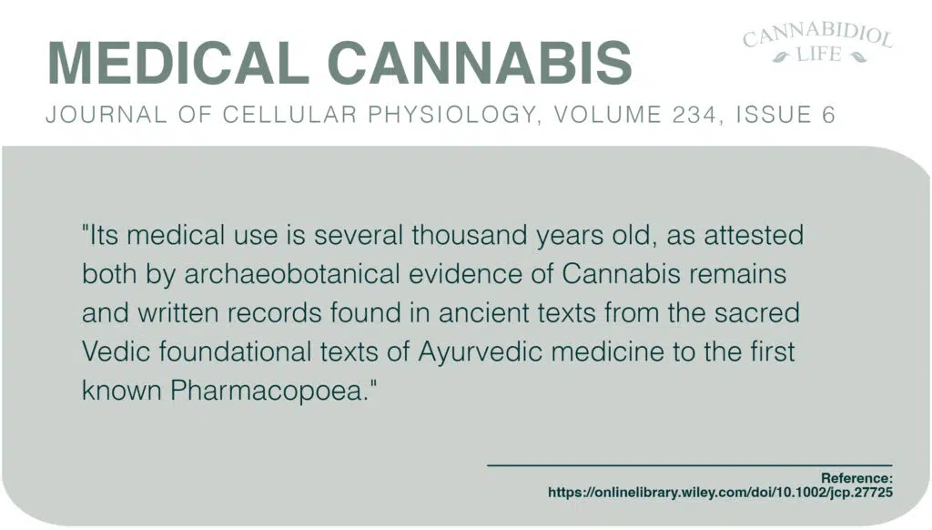 Medicinal use of cannabis products