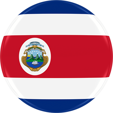 Bandera circular de Costa Rica