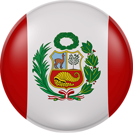 Peru-Kreis-Flagge