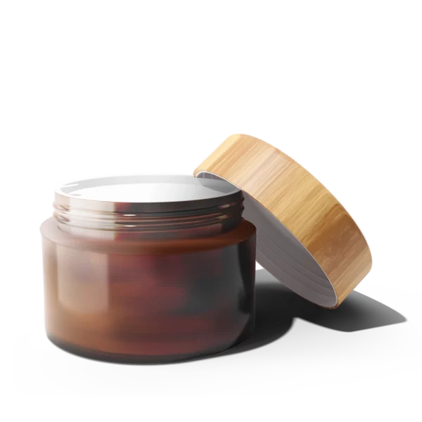 Cbd Body Butter With A White Plastic Insert For Protection And Quality Assurance.