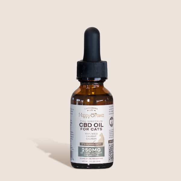 1Oz Bottle Of Cbd Oil For Cats 250 Mg By Happy Pawz